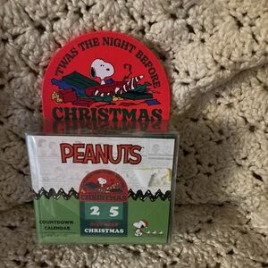 Snoopy Christmas Countdown Calendar Days Till Christmas Peanuts Countdown